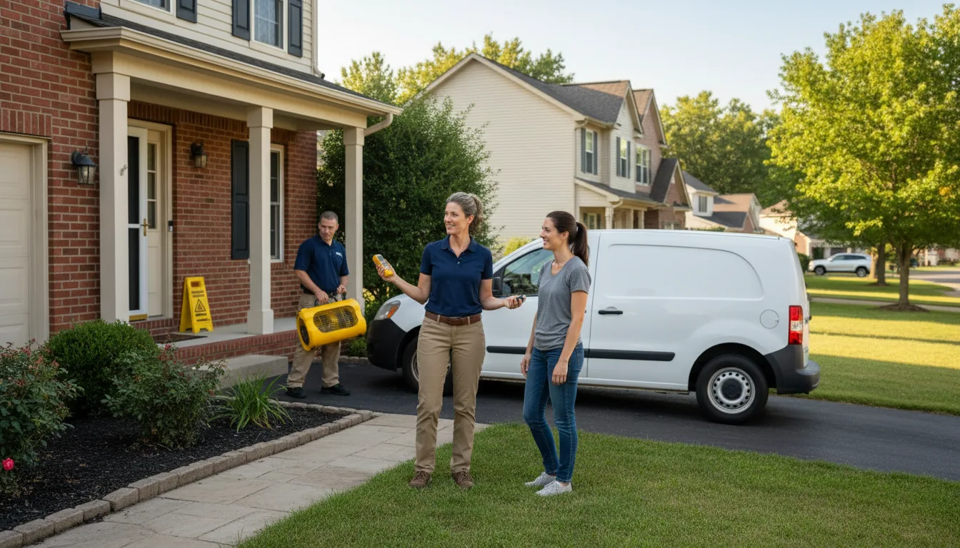Water restoration image for Water Damage & Restoration Services in Browder, KY